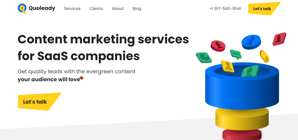 saas content marketing agencies